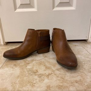 Clarks Brown Ankle Booties